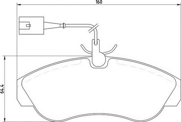 Magneti Marelli 363700205159 - Brake Pad Set, disc brake autospares.lv