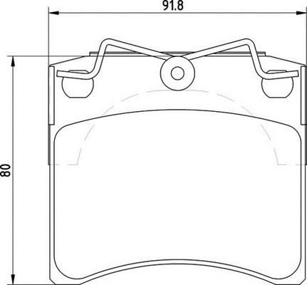 Magneti Marelli 363700205115 - Brake Pad Set, disc brake autospares.lv