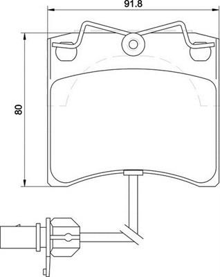 Magneti Marelli 363700205129 - Brake Pad Set, disc brake autospares.lv