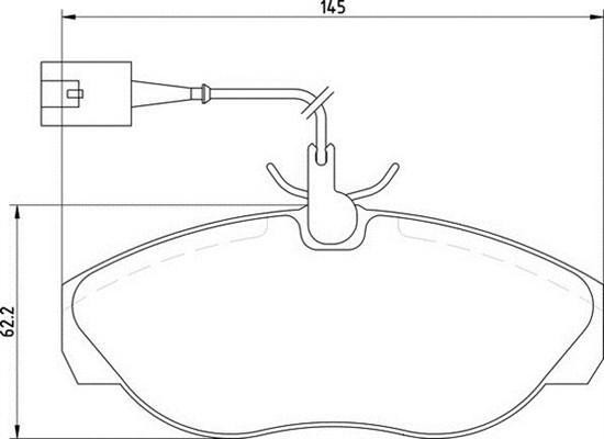 Magneti Marelli 363710205170 - Brake Pad Set, disc brake autospares.lv