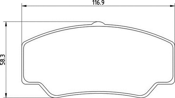 Magneti Marelli 363700200348 - Brake Pad Set, disc brake autospares.lv