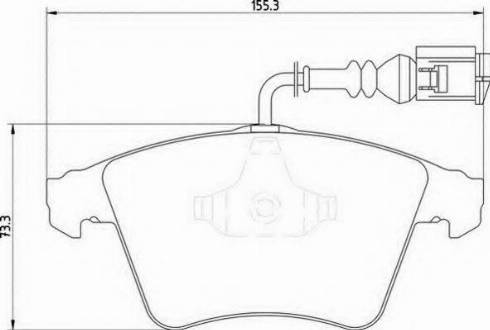 Magneti Marelli 363700201432 - Brake Pad Set, disc brake autospares.lv