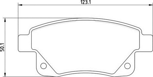 Magneti Marelli 363700201642 - Brake Pad Set, disc brake autospares.lv