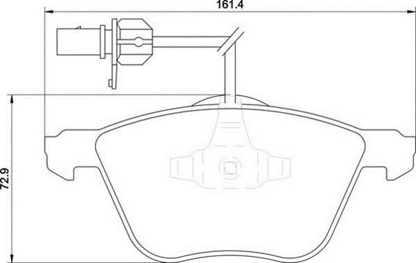 Magneti Marelli 363700201195 - Brake Pad Set, disc brake autospares.lv