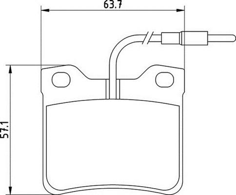 Magneti Marelli 363700201125 - Brake Pad Set, disc brake autospares.lv