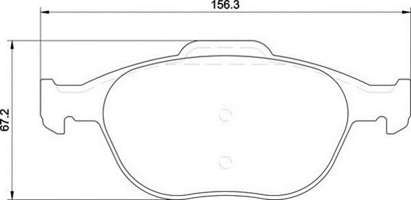 Magneti Marelli 363700201261 - Brake Pad Set, disc brake autospares.lv