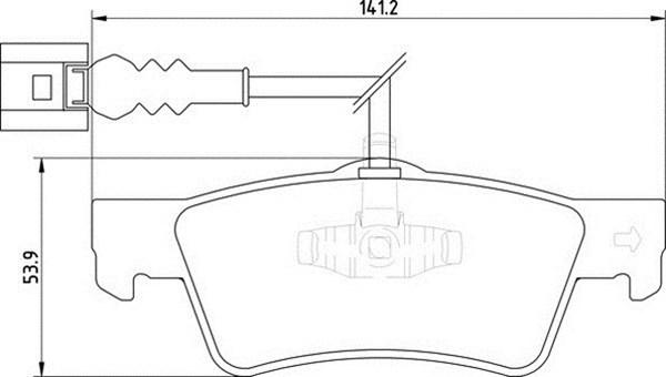 Magneti Marelli 363710201758 - Brake Pad Set, disc brake autospares.lv