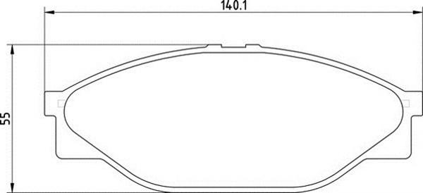 Magneti Marelli 363700203012 - Brake Pad Set, disc brake autospares.lv