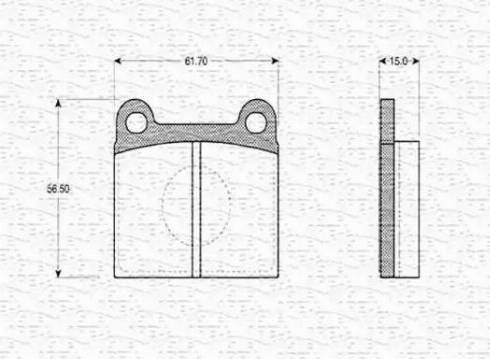 Magneti Marelli 363702160980 - Brake Pad Set, disc brake autospares.lv