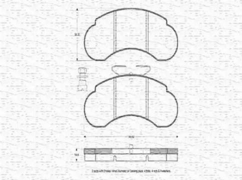 Magneti Marelli 430216170562 - Brake Pad Set, disc brake autospares.lv