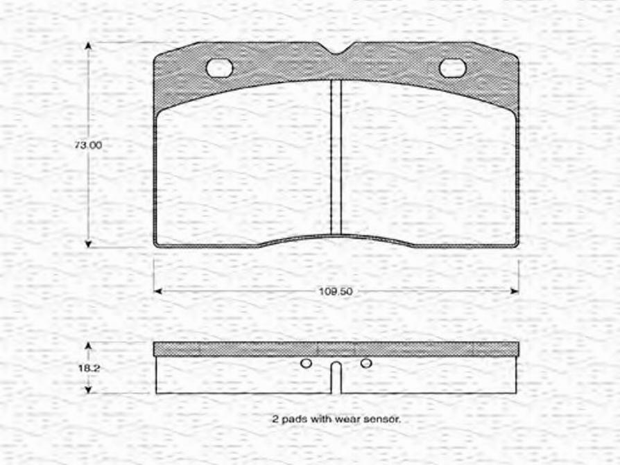 Magneti Marelli 363702160169 - Brake Pad Set, disc brake autospares.lv