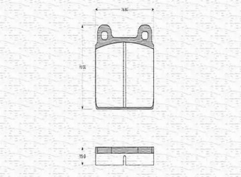 Magneti Marelli 363702160105 - Brake Pad Set, disc brake autospares.lv