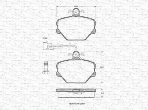 Magneti Marelli 363702160184 - Brake Pad Set, disc brake autospares.lv