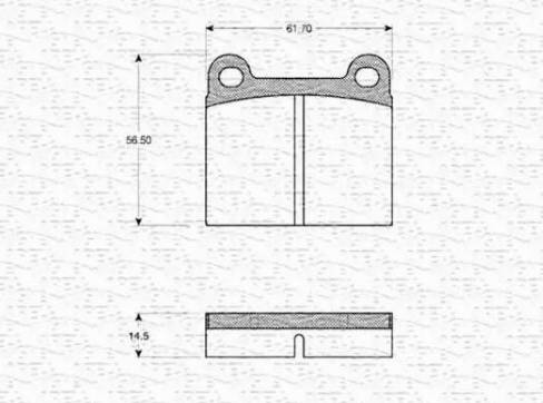 Magneti Marelli 363702160877 - Brake Pad Set, disc brake autospares.lv