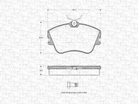 Magneti Marelli 363702160347 - Brake Pad Set, disc brake autospares.lv