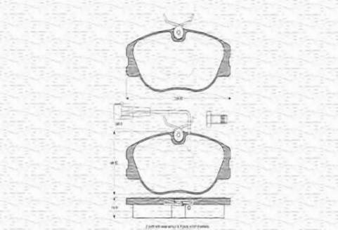 Magneti Marelli 363702160358 - Brake Pad Set, disc brake autospares.lv