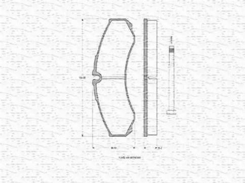 Magneti Marelli 363702160357 - Brake Pad Set, disc brake autospares.lv