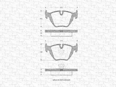 Magneti Marelli 363702160316 - Brake Pad Set, disc brake autospares.lv