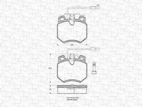 Magneti Marelli 430216170299 - Brake Pad Set, disc brake autospares.lv