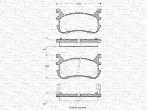 Magneti Marelli 363702160773 - Brake Pad Set, disc brake autospares.lv