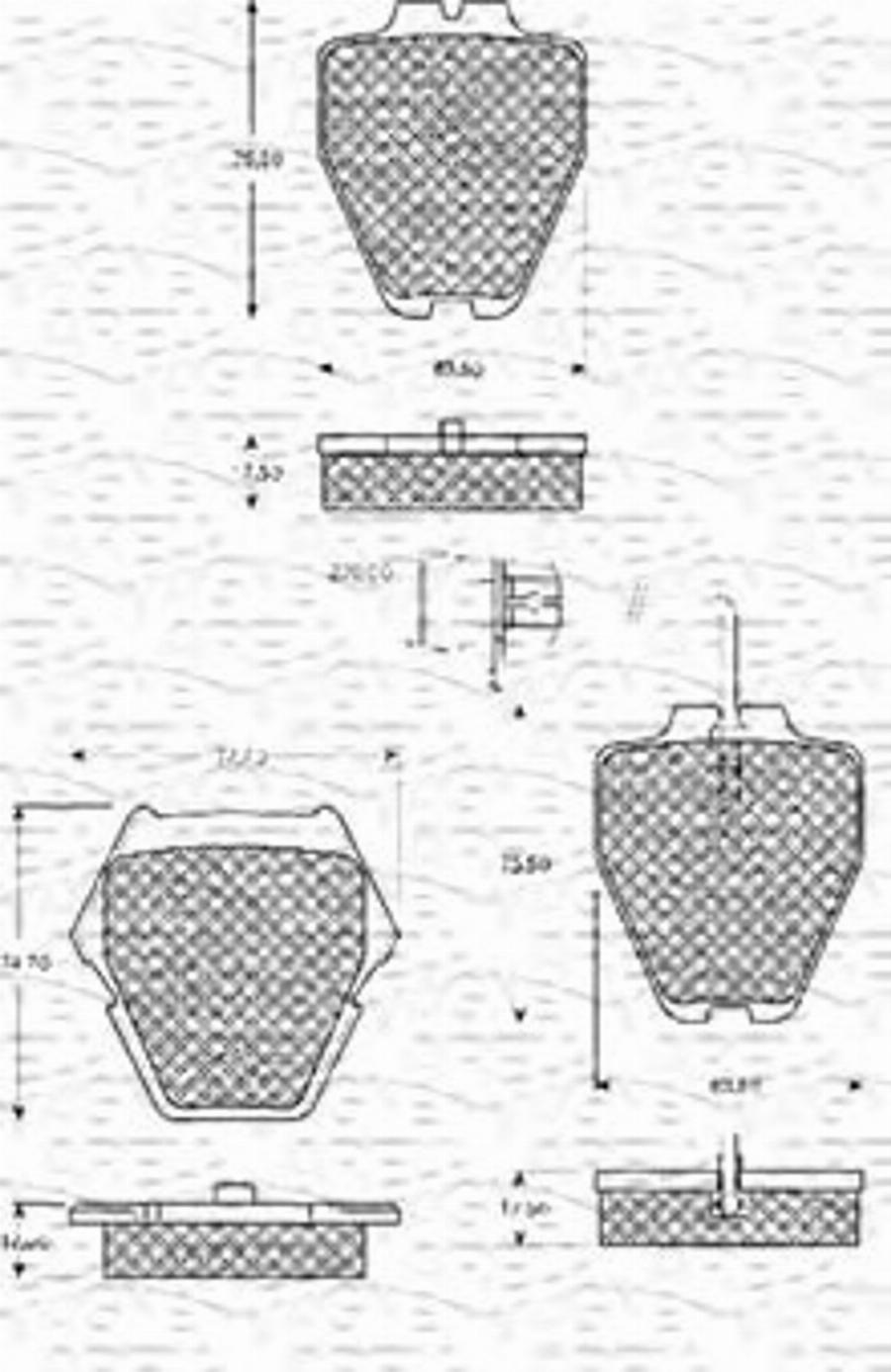 Magneti Marelli 363702161093 - Brake Pad Set, disc brake autospares.lv