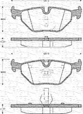 Magneti Marelli 363702161084 - Brake Pad Set, disc brake autospares.lv