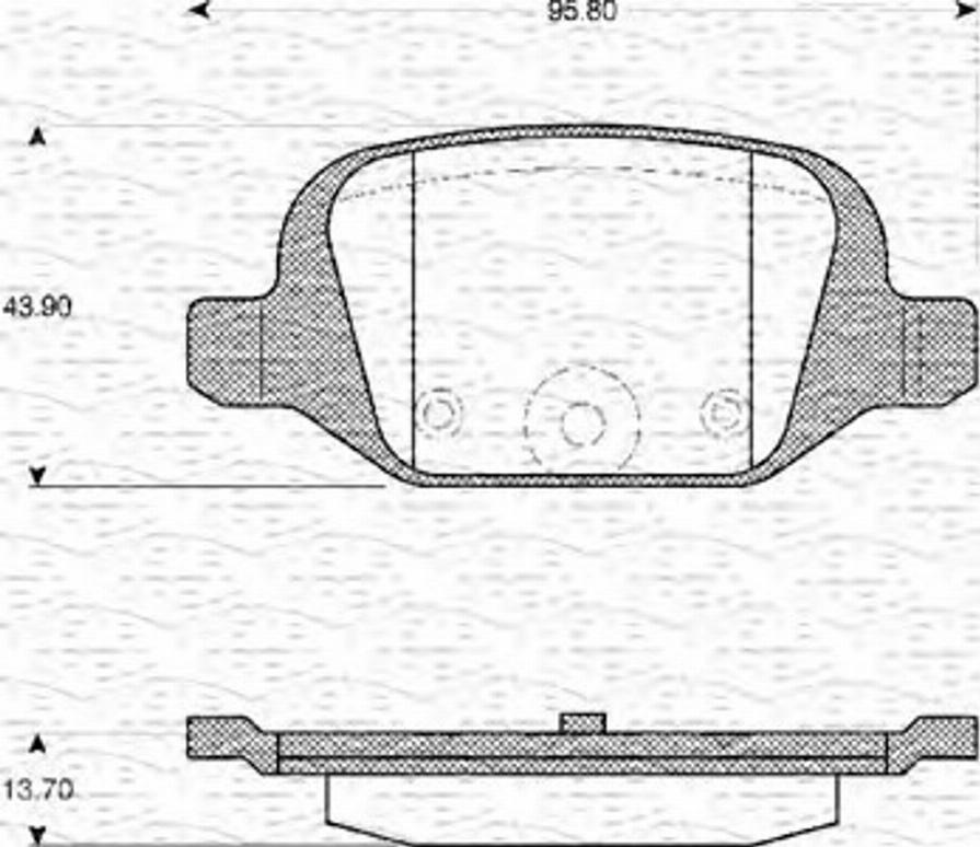 Magneti Marelli 363702161104 - Brake Pad Set, disc brake autospares.lv