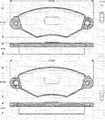 Remsa 64381 - Brake Pad Set, disc brake autospares.lv