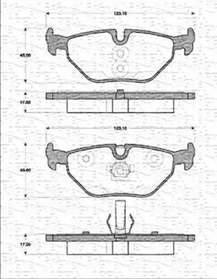 Magneti Marelli 363702161379 - Brake Pad Set, disc brake autospares.lv