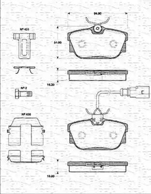 A.B.S. 37118 OE - Brake Pad Set, disc brake autospares.lv