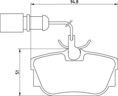 Magneti Marelli 363710205135 - Brake Pad Set, disc brake autospares.lv