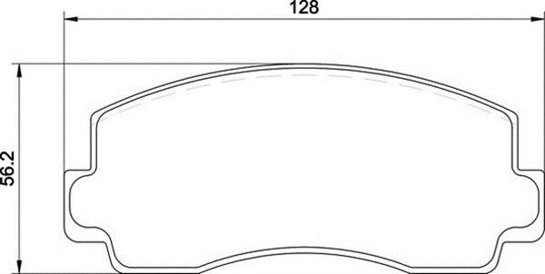 Magneti Marelli 363710200835 - Brake Pad Set, disc brake autospares.lv