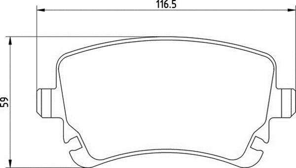 Magneti Marelli 363710201410 - Brake Pad Set, disc brake autospares.lv