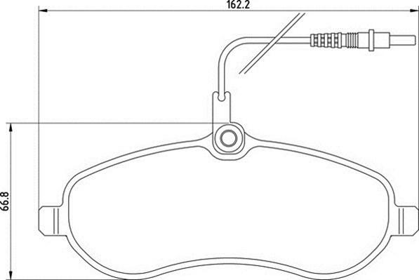 Magneti Marelli 363710201708 - Brake Pad Set, disc brake autospares.lv