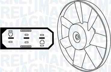 Magneti Marelli - BR 009144581MM - Fan, radiator autospares.lv