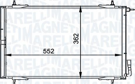 Magneti Marelli - BR 351037511MM - Condenser, air conditioning autospares.lv