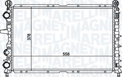 Magneti Marelli - BR RMM1054RFT - Radiator, engine cooling autospares.lv