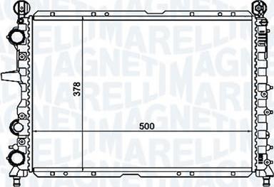 Magneti Marelli - BR RMM1056RFT - Radiator, engine cooling autospares.lv