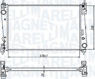 Magneti Marelli - BR RMM1003HFT - Radiator, engine cooling autospares.lv