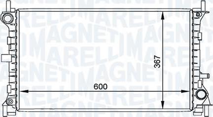 Magneti Marelli - BR RMM376764031 - Radiator, engine cooling autospares.lv