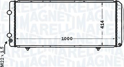 Magneti Marelli - BR RMM376766751 - Radiator, engine cooling autospares.lv