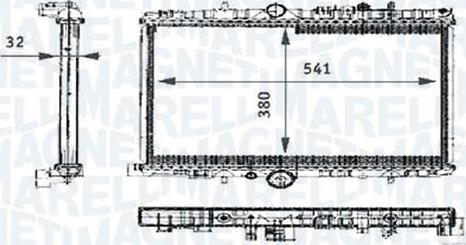 Magneti Marelli - BR RMM376714401 - Radiator, engine cooling autospares.lv