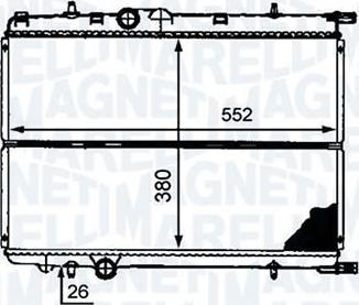 Magneti Marelli - BR RMM376718151 - Radiator, engine cooling autospares.lv