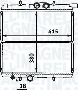 Magneti Marelli - BR RMM376718251 - Radiator, engine cooling autospares.lv