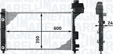 Magneti Marelli - BR RMM376713041 - Radiator, engine cooling autospares.lv