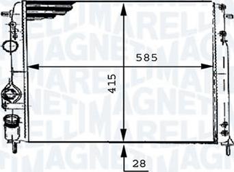 Magneti Marelli - BR RMM376717441 - Radiator, engine cooling autospares.lv