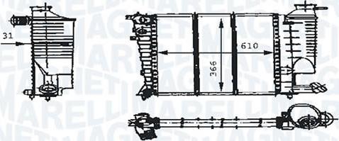 Magneti Marelli - BR RMM376717171 - Radiator, engine cooling autospares.lv