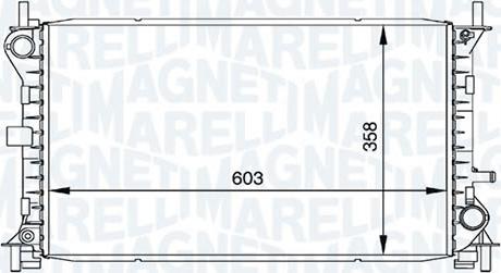 Magneti Marelli - BR RMM376720291 - Radiator, engine cooling autospares.lv