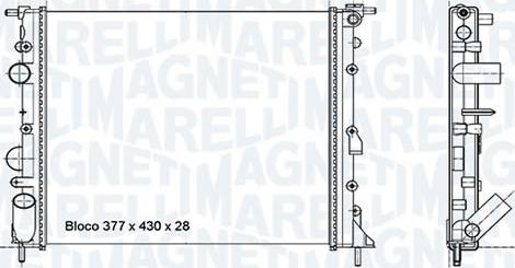 Magneti Marelli - BR RMM773001M - Radiator, engine cooling autospares.lv