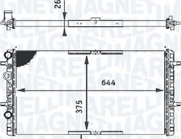 Magneti Marelli - BR RMMR8394001 - Radiator, engine cooling autospares.lv